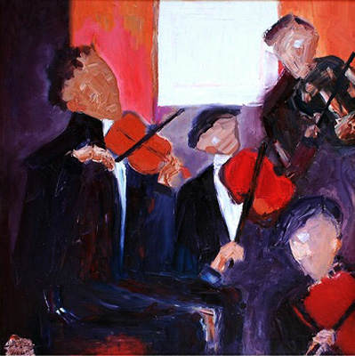 Violins - 90 x 90 cm - 2007