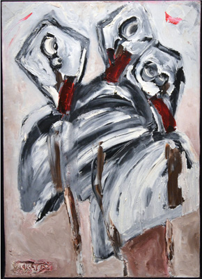 Three Ballerinas - 70 X 50Cm - 2011